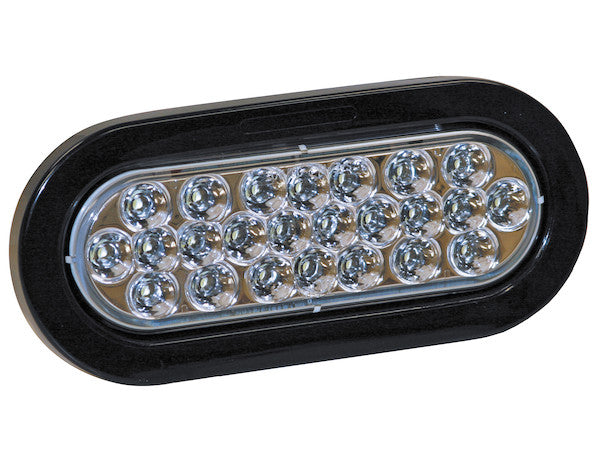 Bulk 6 Inch Clear Oval Backup Light With 24 LEDs (Sold in Multiples of 10)