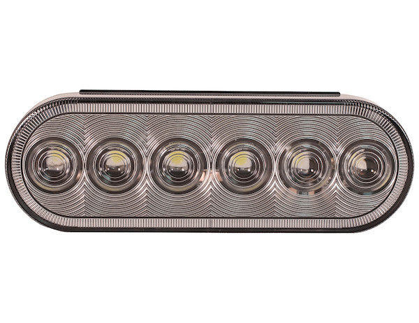 Bulk 6 Inch Clear Oval Backup Light With 6 LEDs