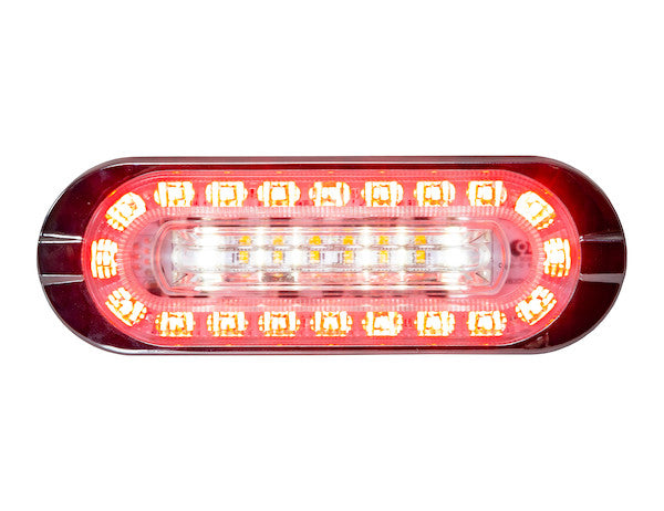 6 Inch Combination LED Stop/Turn/Tail, Backup, and Strobe Light with 32 LEDs