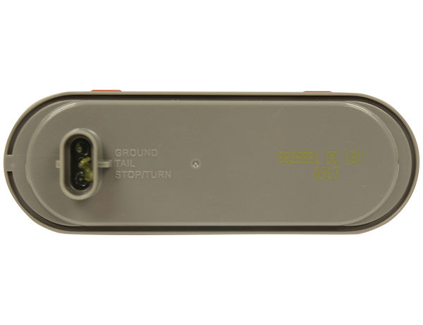 6 Inch Red Oval Stop/Turn/Tail Light With 10 LEDs (AMP-Style Connection) - Bulk
