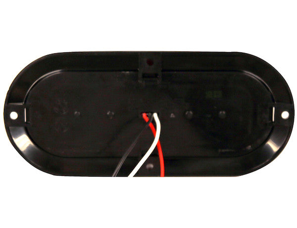 5626552 - 6 Inch Red Oval Stop/Turn/Tail Surface Mount Light Kit with 10 LEDs (PL-3 Connection, Includes Grommet and Plug)