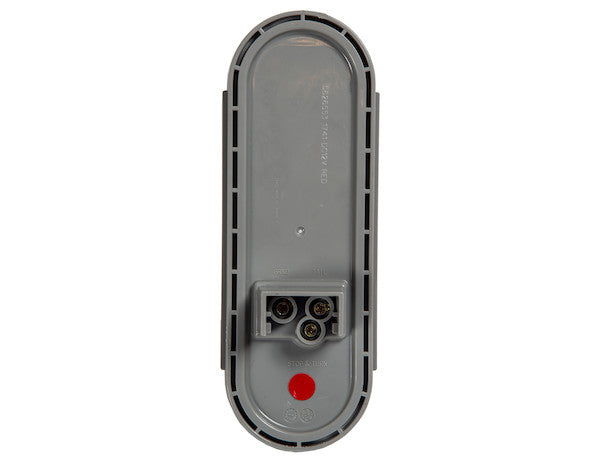 6 Inch Oval Stop/Turn/Tail Light With 10 Red LEDs, Clear Lens