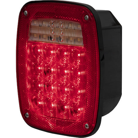 Passenger Side 5.75 Inch Red Stop/Turn/Tail Light