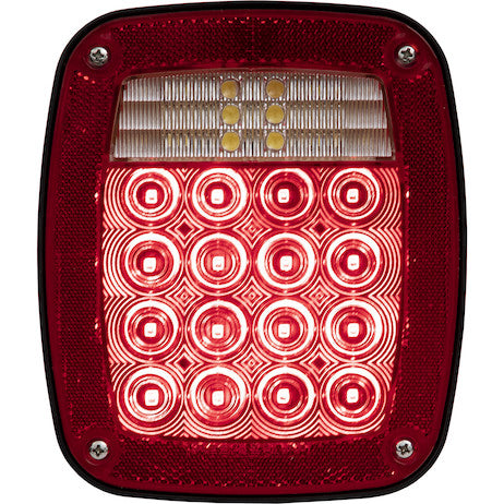 Passenger Side 5.75 Inch Red Stop/Turn/Tail Light