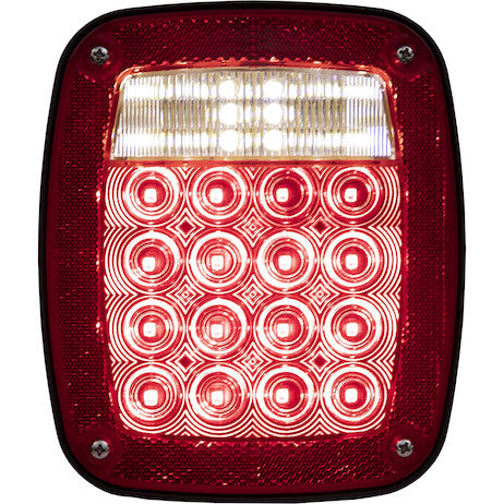 Passenger Side 5.75 Inch Red Stop/Turn/Tail Light