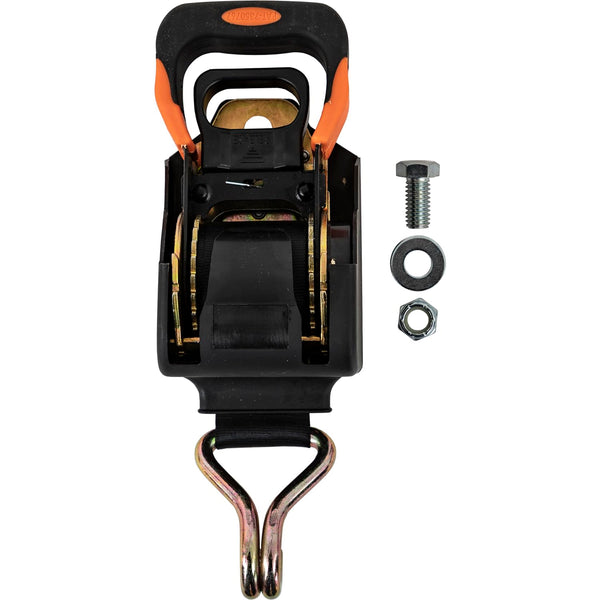 8 Foot Heavy Duty Retractable Ratchet Tie Down - Full Cut Case (4 Pieces Per Case)