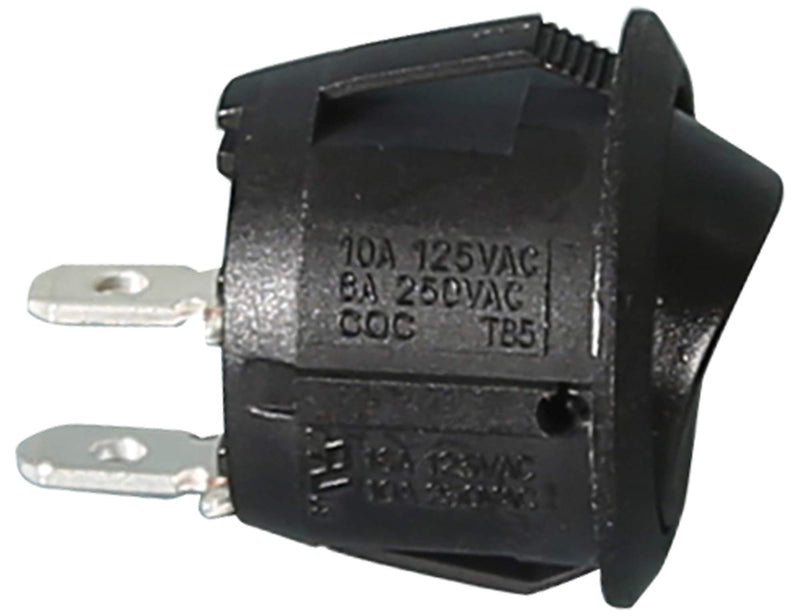 Momentary and On/Off Mini Round Rocker Switch Black