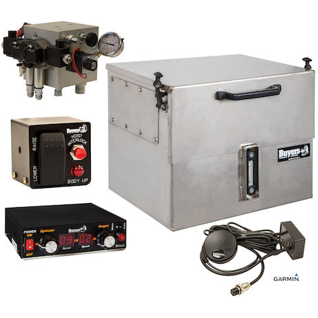15 Gallon Central Hydraulic System - 4 Function, Electric On/Off, Compact Reservoir, with GPS