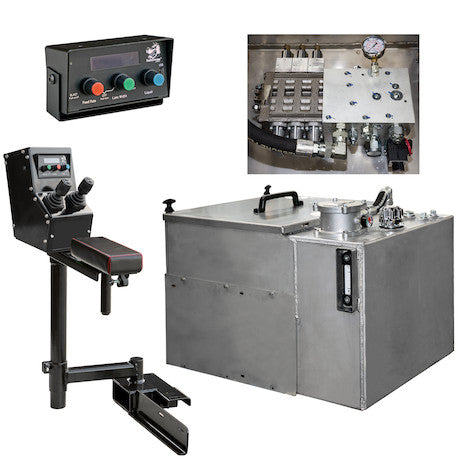 30 Central Hydraulic System - 6-Function, Electric/Hydraulic Proportional, Manual Spreader Velocity Control, Seat Mount Console, No GPS