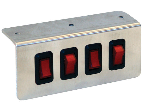6391004 - Quad Pre-Wired Switch Panel With Aluminum Bracket
