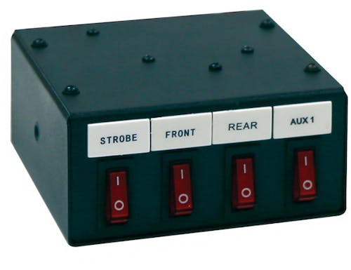 4 Function Backlit Pre-Wired Switch Box Fused With Relay And Circuit Breaker