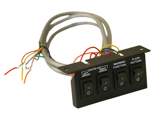 Black 4-Switch Panel 3-On/Off 1-Momentary