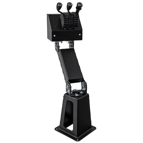 Pedestal, 3 Bank Top with Base & Offset Arm