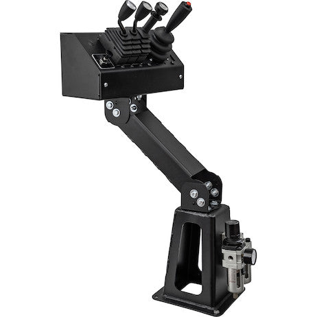 Pedestal, 7 Bank Top with Base & Offset Arm