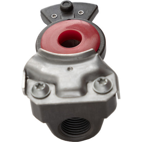 Gladhand Red / Emergency Connection - Long-Life Anodized Body w/ Stainless Steel Locking Plate
