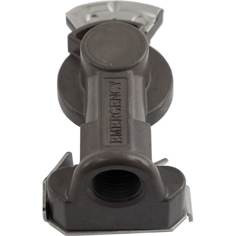 Gladhand Red / Emergency Connection - Long-Life Anodized Body w/ Stainless Steel Locking Plate