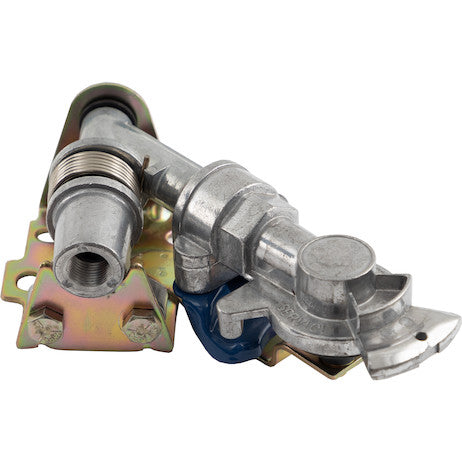Gladhand Blue / Service Connection - 45 Degree Spring Loaded Swing Away