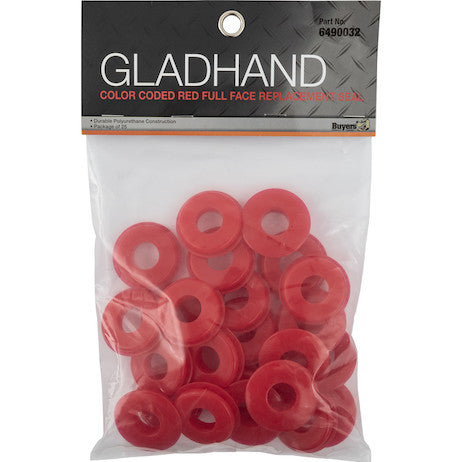 Gladhand Red / Emergency Connection - Long-Life Anodized Body w/ Stainless Steel Locking Plate