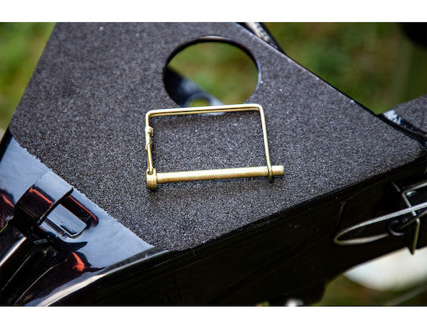 Snapper Pin - 9/16in Diameter x 3in Usable Length, Yellow Zinc Plated