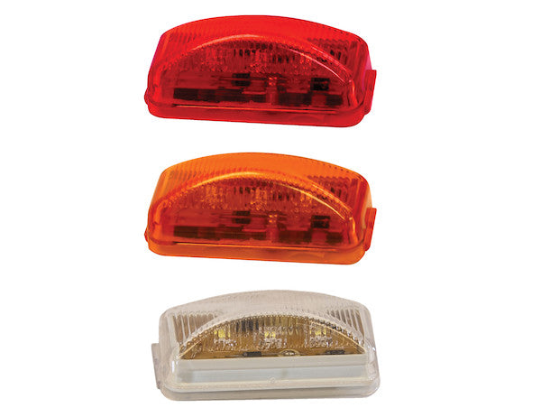 2.5 Inch Red Surface Mount Marker Light With 3 LED