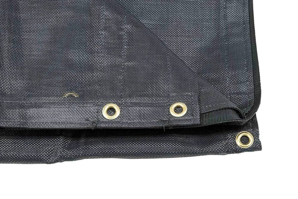 Heavy Duty Black Mesh Tarp 5 x 12 Foot