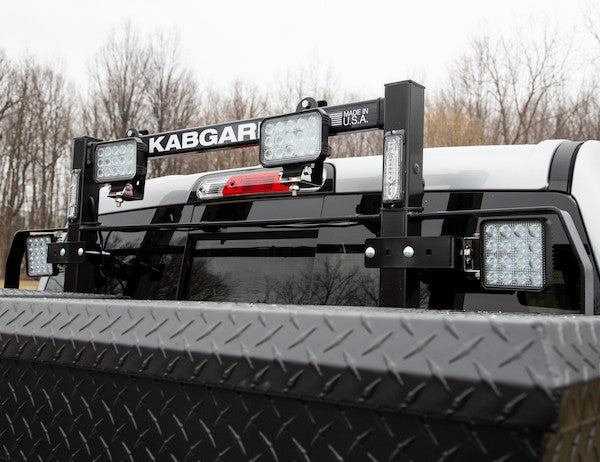 69 Inch Kabgard???Heavy-Duty Steel Pickup Truck Headache Rack Bundle with Standard Mounting Brackets