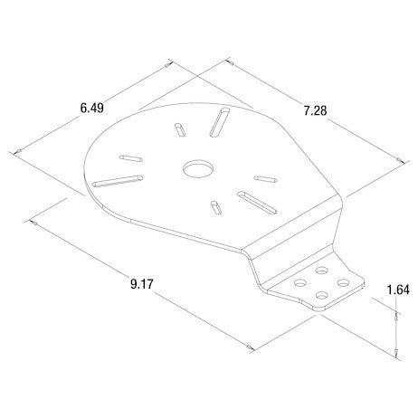 GuardDogg?? Mounting Bracket for Beacon-Style Warning Lights, Sold Individually