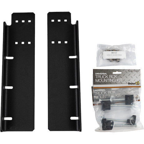 23.00-inch Tall Textured Matte Black Heavy-Duty Steel GuardDogg Pickup Truck Headache Rack Bundle with Mounting Brackets 