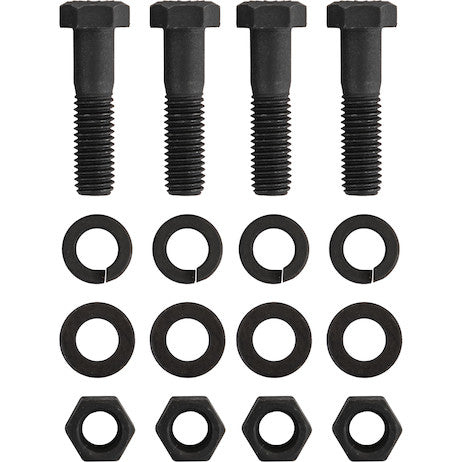 Mounting Kit: (4) 1/2 in. x 2 in. Grade 8 cap screws, (4) 1/2 in. Grade 8 hex nuts, and (4) 1/2 in. heavy lock washers