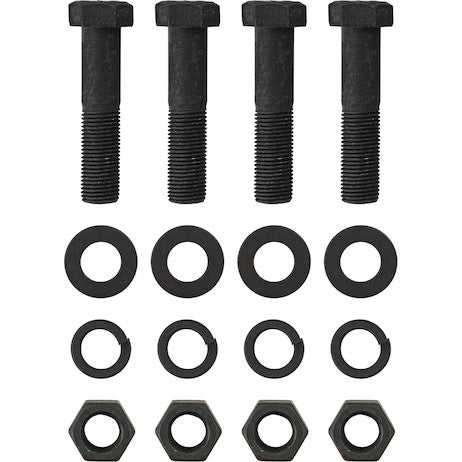 8525 - Mounting Kit: (4) 9/16 in. x 2-1/2 in. Grade 8 cap screws, (4) 9/16 in. Grade 8 hex nuts, (4) 9/16 in. heavy lock washers and safety pin w/ chain