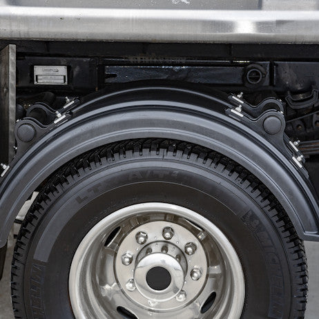 Black Powder Coated Poly Fender Mounting Kit -  One per fender required