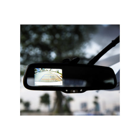 Backup Camera System with Mirror Monitor and Camera