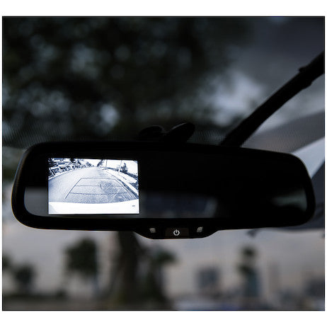 Backup Camera System with Mirror Monitor and Camera