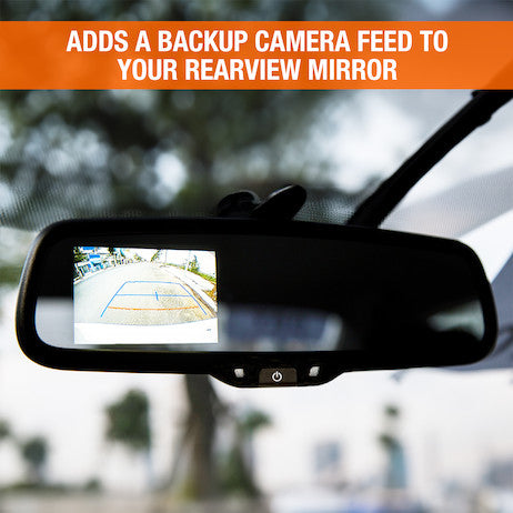Backup Camera System with Mirror Monitor and Camera