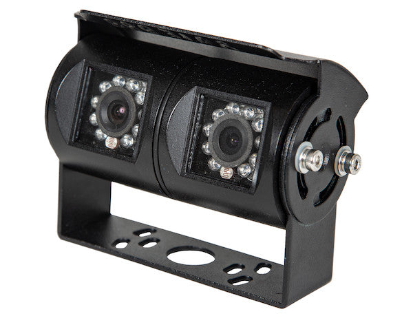 Stainless Steel Dual Lens Heated Waterproof Night Vision Color Camera with Audio
