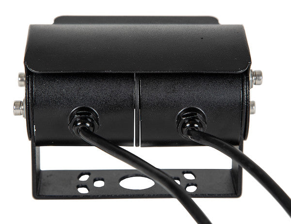 Stainless Steel Dual Lens Heated Waterproof Night Vision Color Camera with Audio