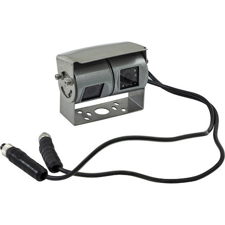 Stainless Steel Dual Lens Heated Waterproof Night Vision Color Camera with Audio