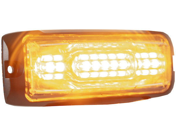 Ultra Thin Wide Angle 5 Inch Amber/Blue LED Strobe Light