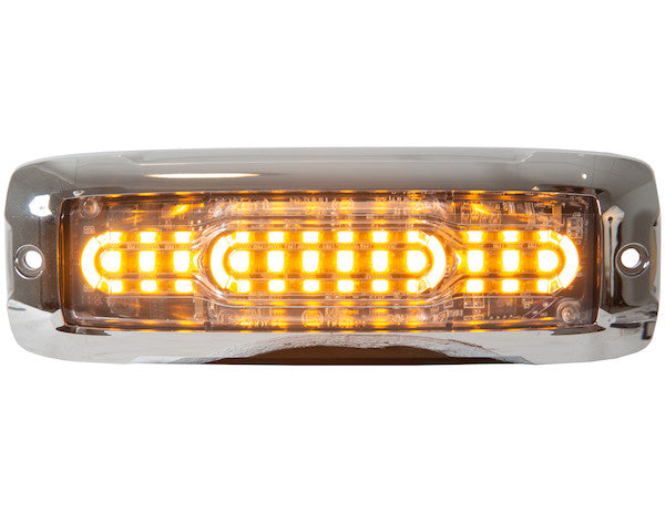 Ultra Thin Wide Angle 5 Inch Amber LED Strobe Light