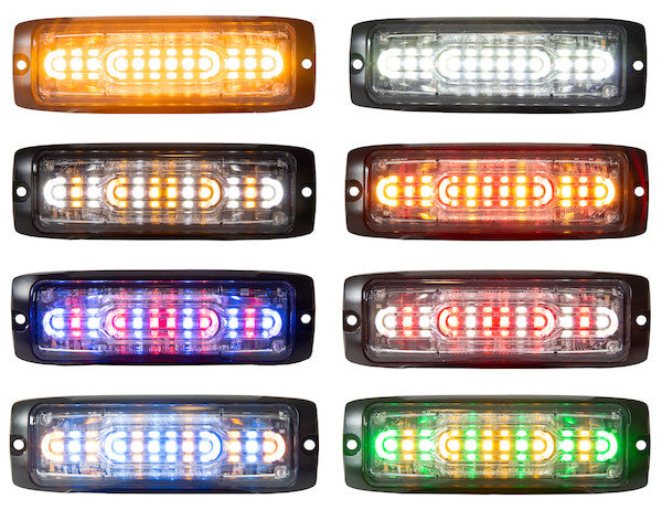 Ultra Thin Wide Angle 5 Inch Amber LED Strobe Light