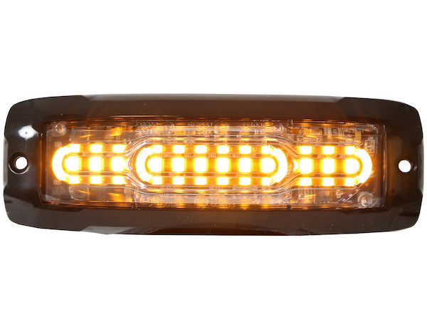 Ultra Thin Wide Angle 5 Inch Amber LED Strobe Light