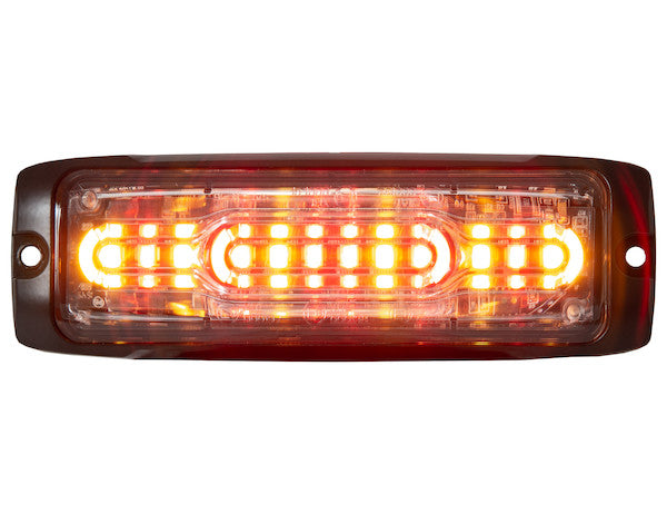 Ultra Thin Wide Angle 5 Inch Amber LED Strobe Light