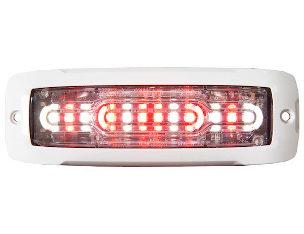 Ultra Thin Wide Angle 5 Inch Clear/Red LED Strobe Light