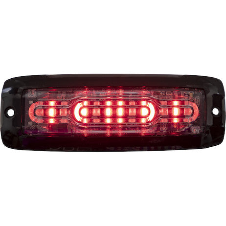 Ultra Thin Wide Angle 5 Inch Clear/Red LED Strobe Light