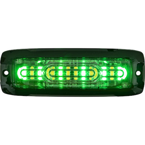 Ultra Thin Wide Angle 5 Inch Amber/Green LED Strobe Light