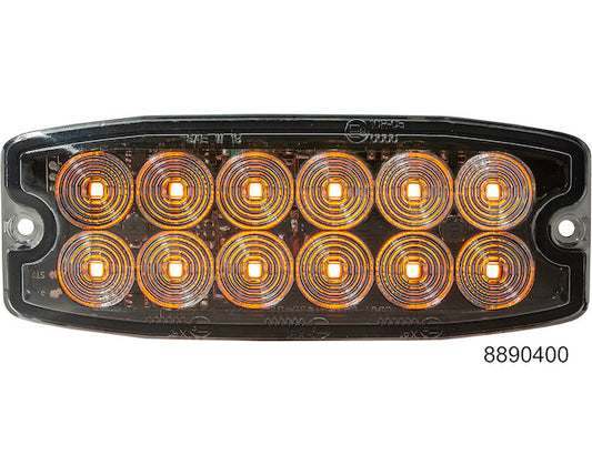 Amber Dual Row Ultra Thin 5 Inch LED Strobe Light 