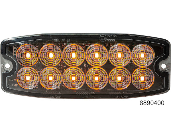 8890400 - Amber Dual Row Ultra Thin 5 Inch LED Strobe Light