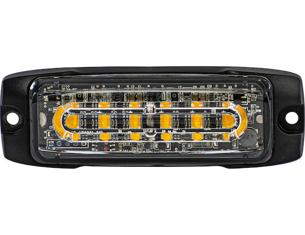 Ultra Thin Wide Angle 4 Inch LED Strobe Light - Amber