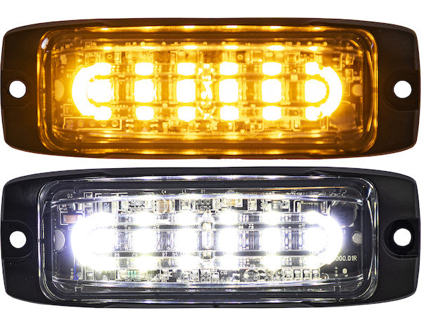 8890600 - Ultra Thin Wide Angle 4 Inch LED Strobe Light - Amber