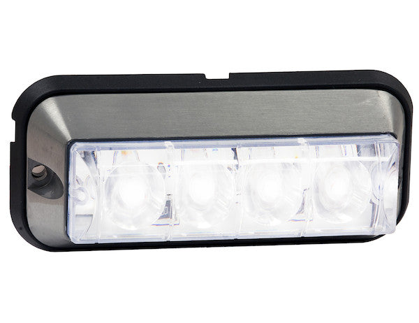 Clear Raised 5 Inch LED Strobe Light